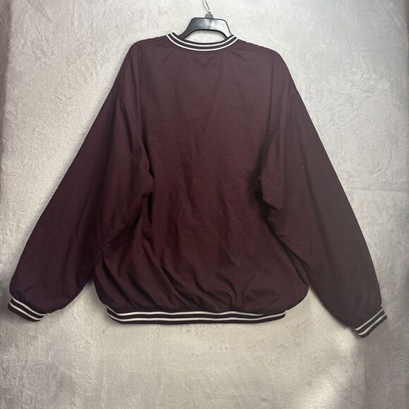 Vintage Reebok Red Skin Baseball Size XL Light Jacket Crewneck Red Gold - Picture 9 of 9